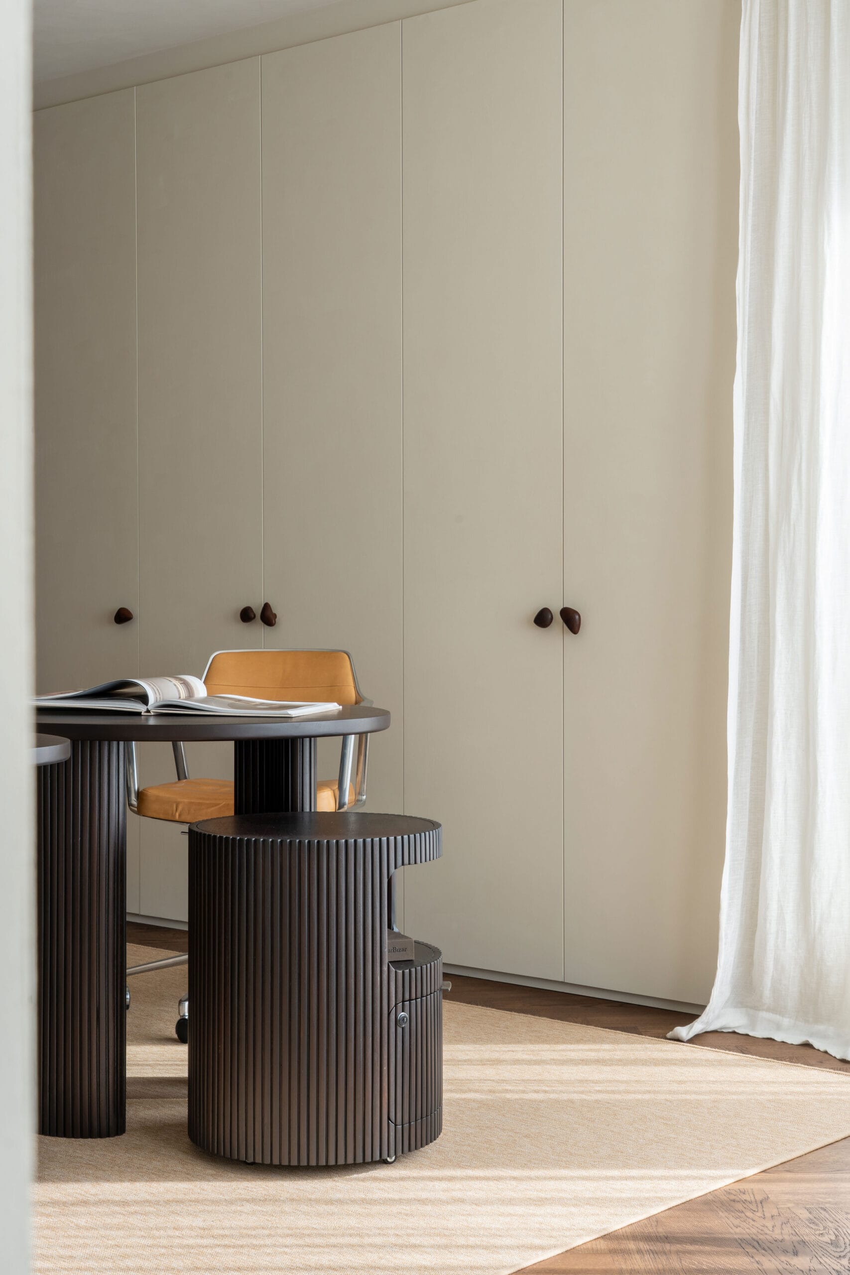 Drawer unit dark brown mahogany