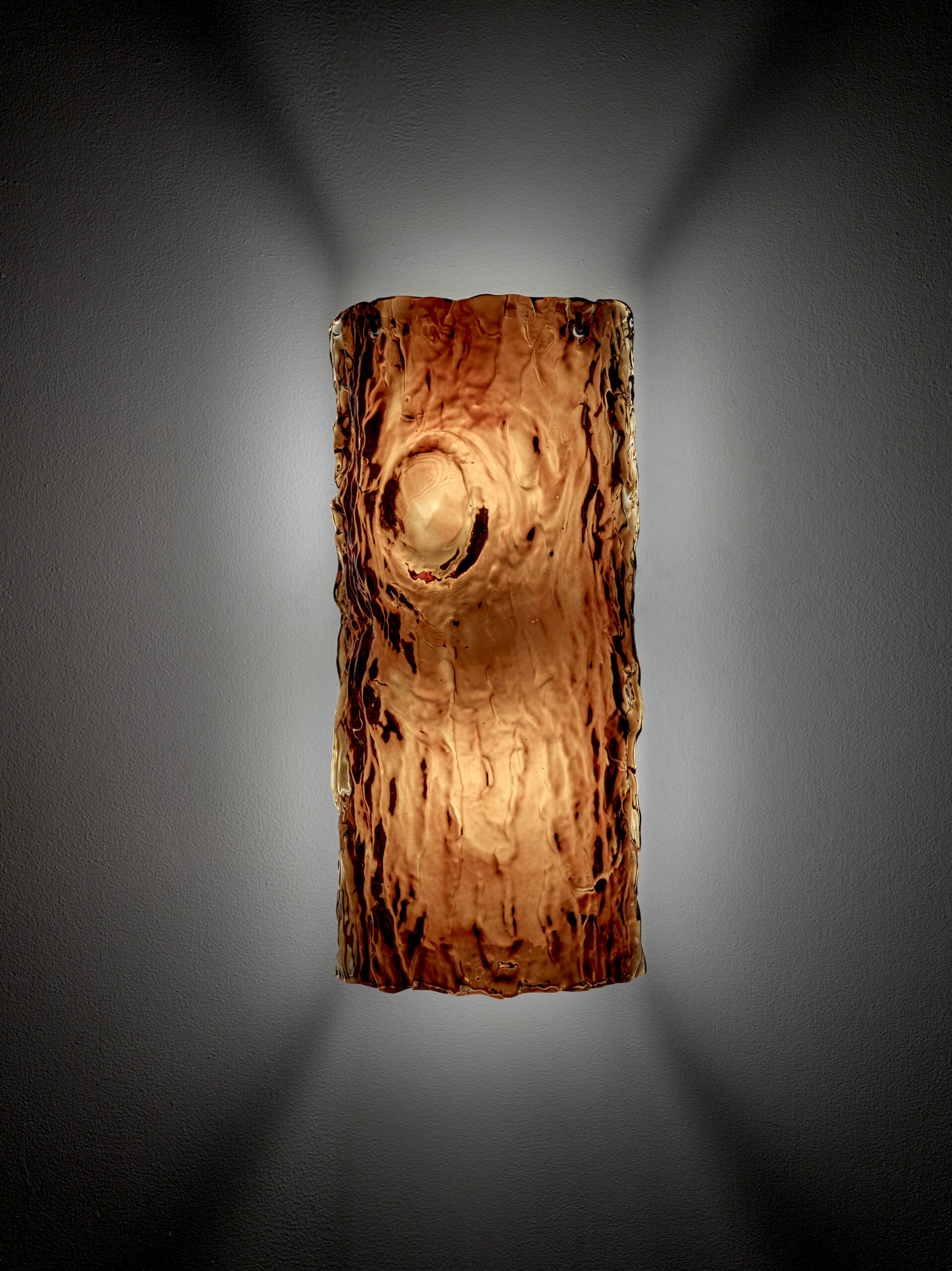 Glass wall lamp emerald