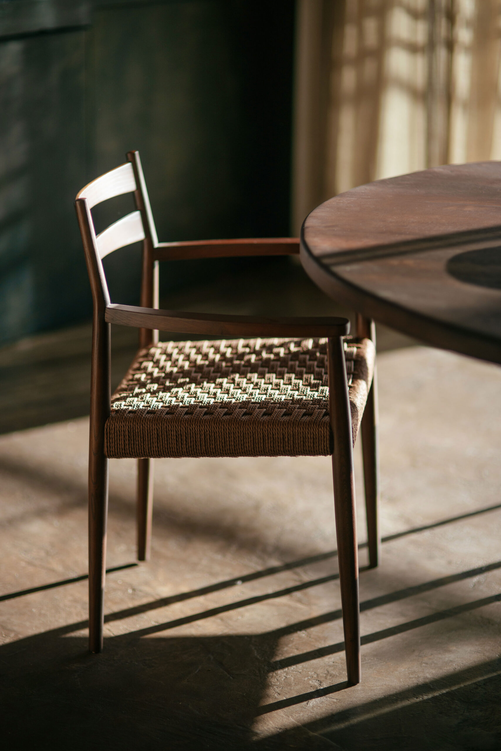 Dining chair ashwood with armrest