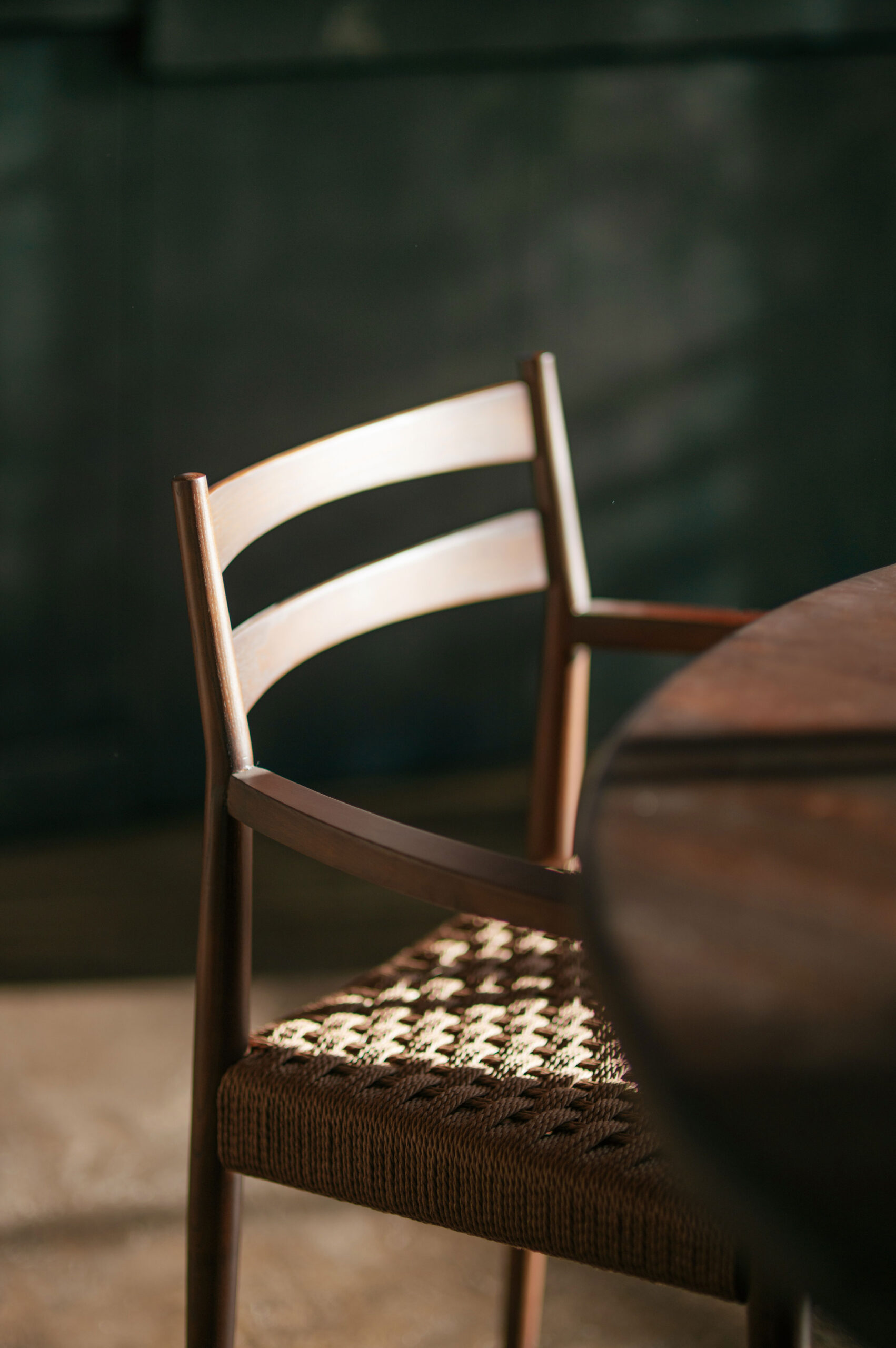 Dining chair ashwood with armrest