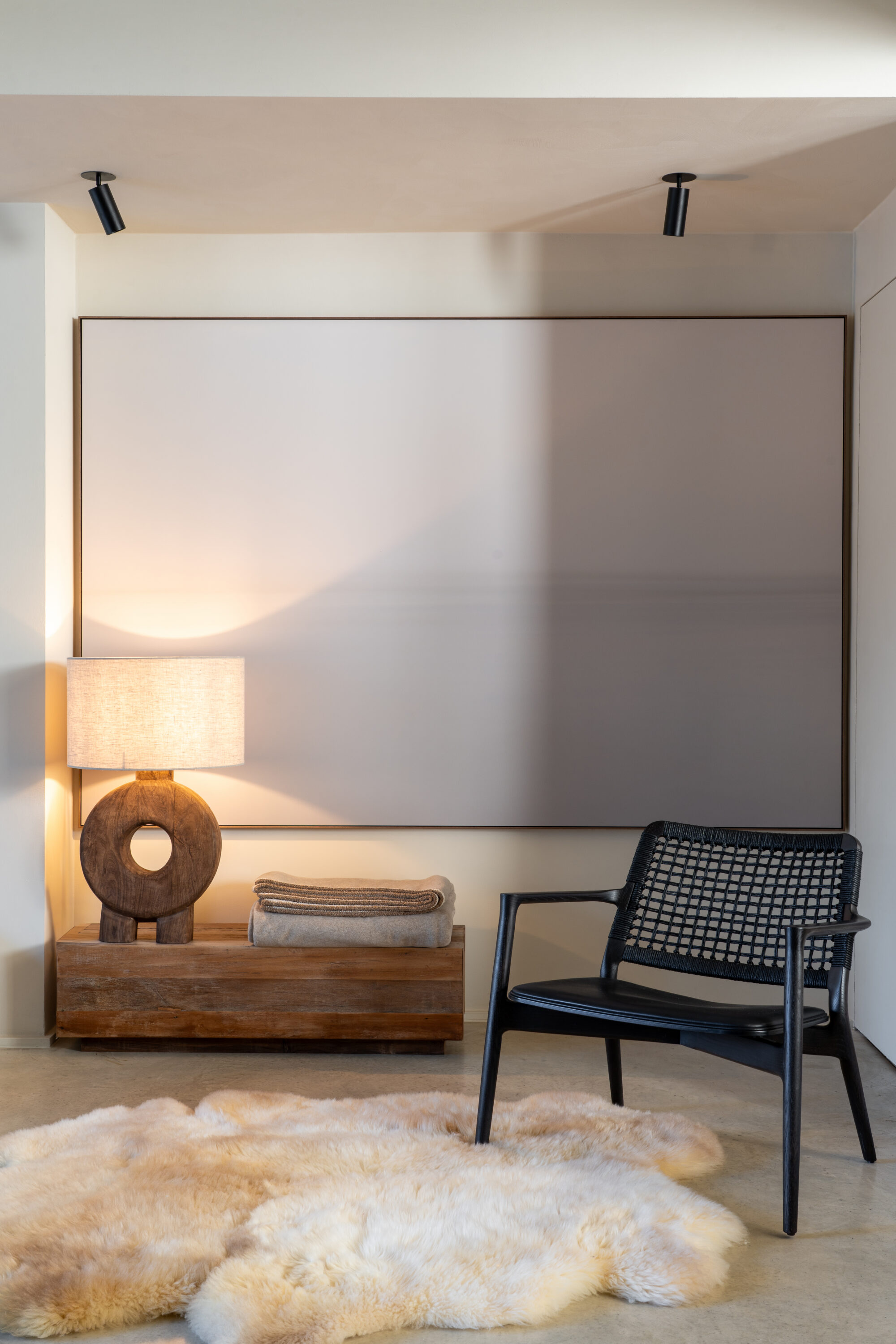 Table lamp mango wood