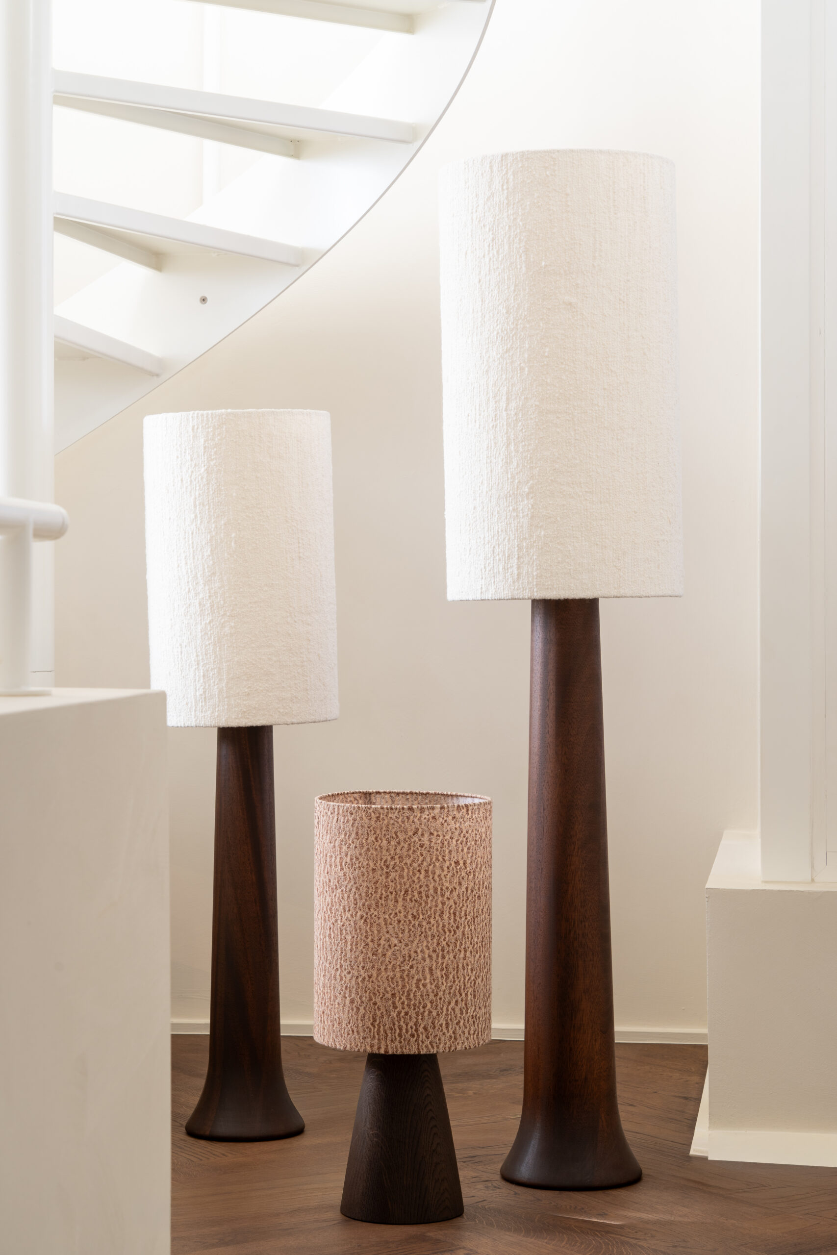 Floor lamp mahogany