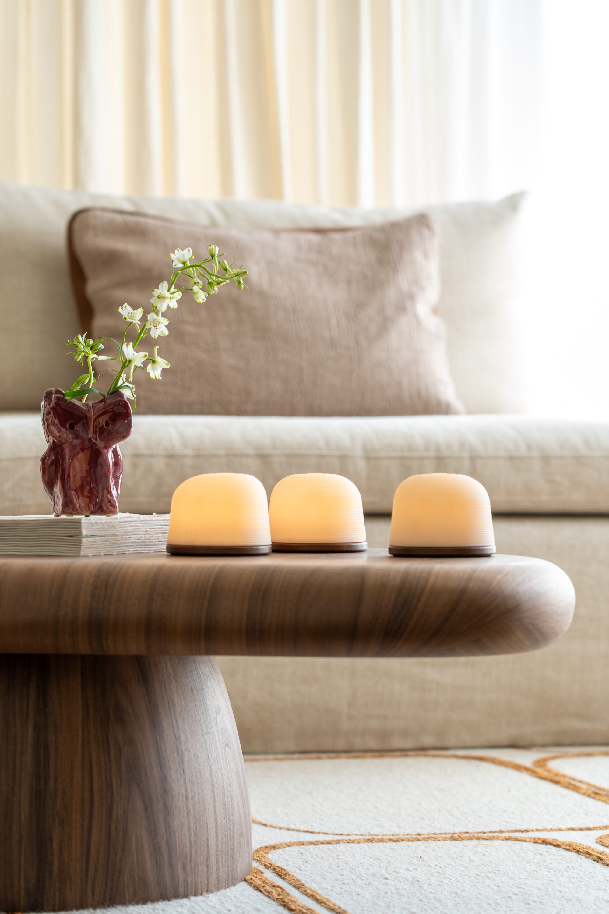 Rechargable table lamp set of 3