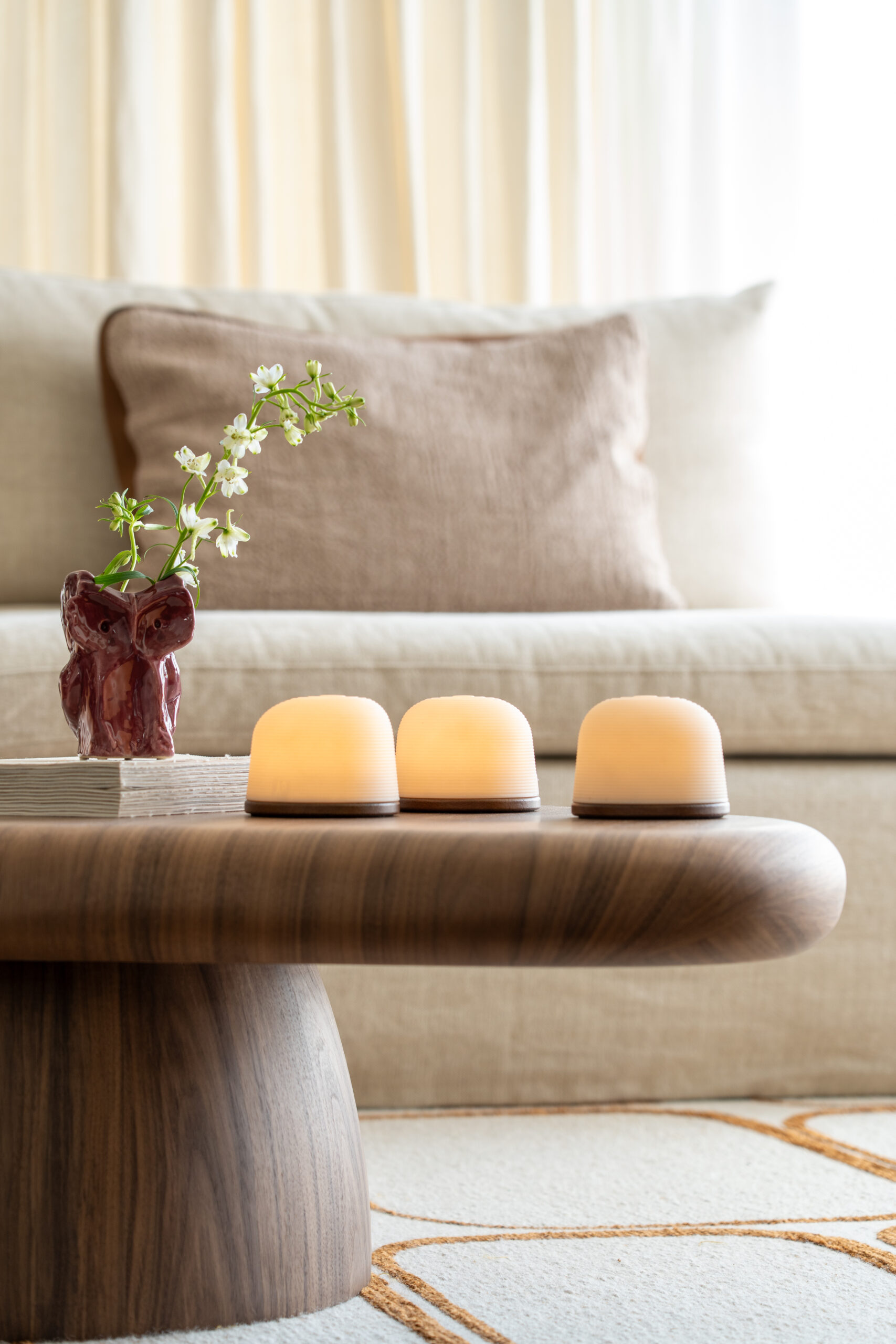Rechargable table lamp set of 3