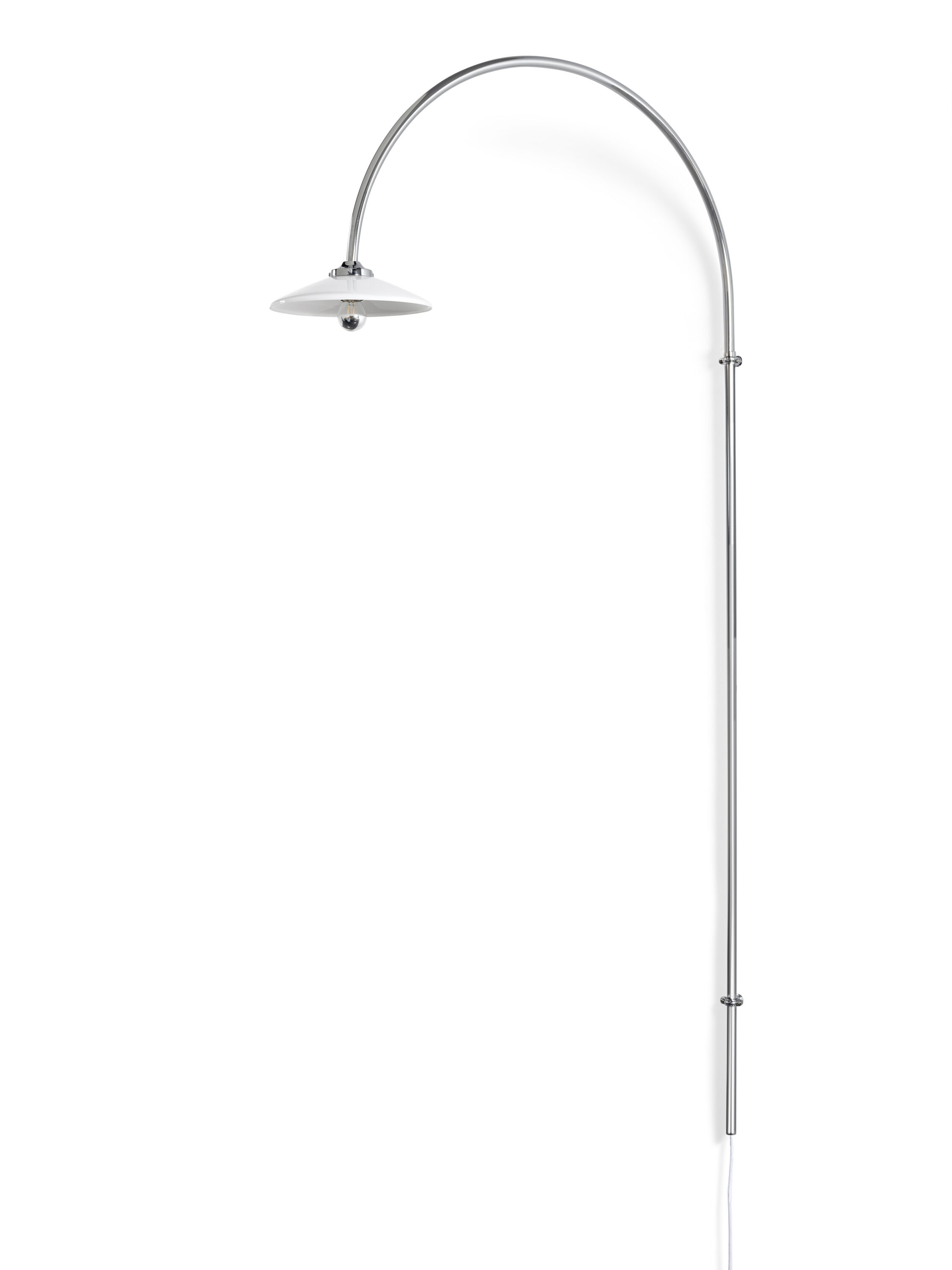 Wall lamp chromed steel