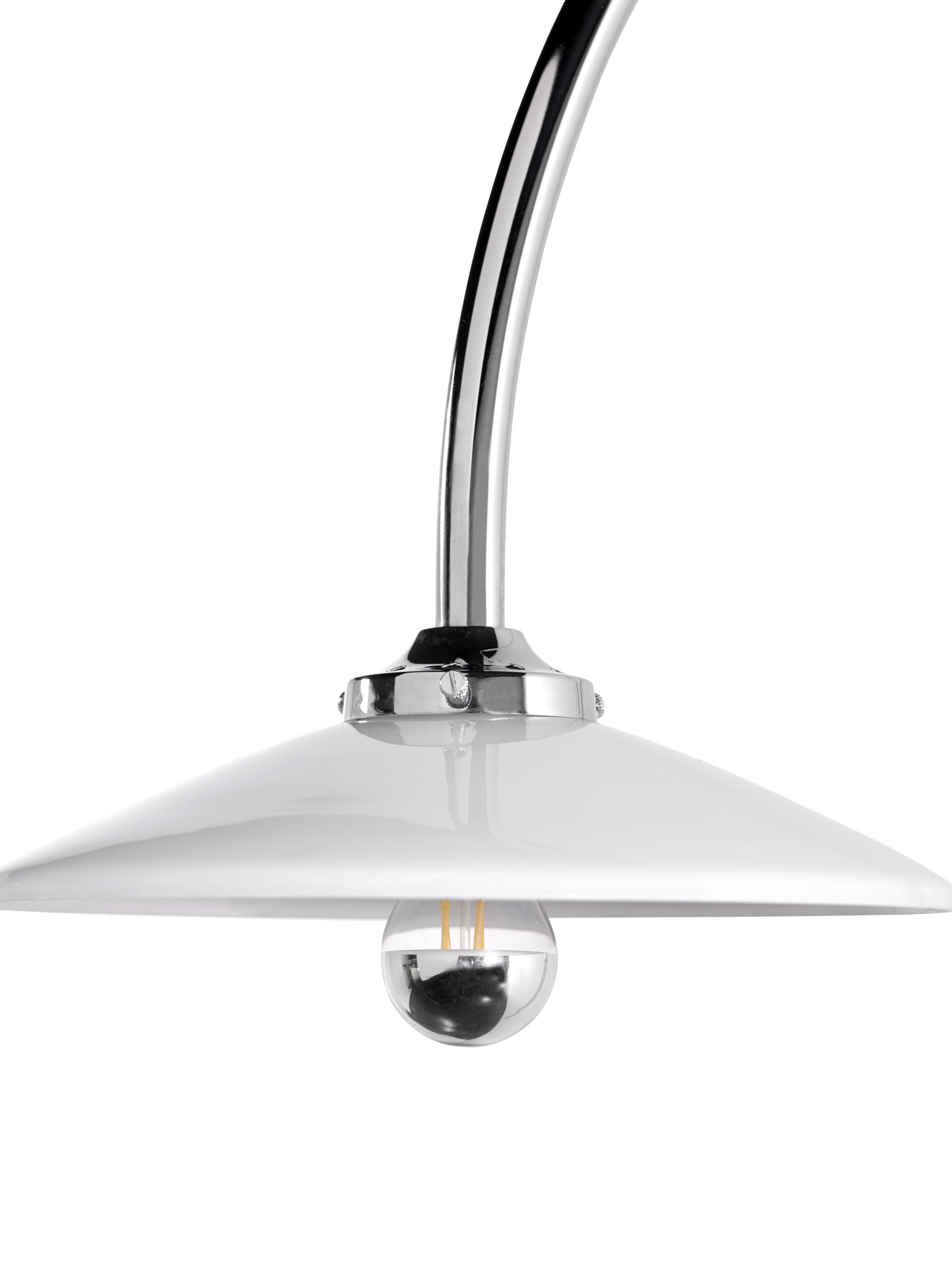 Wall lamp chromed steel