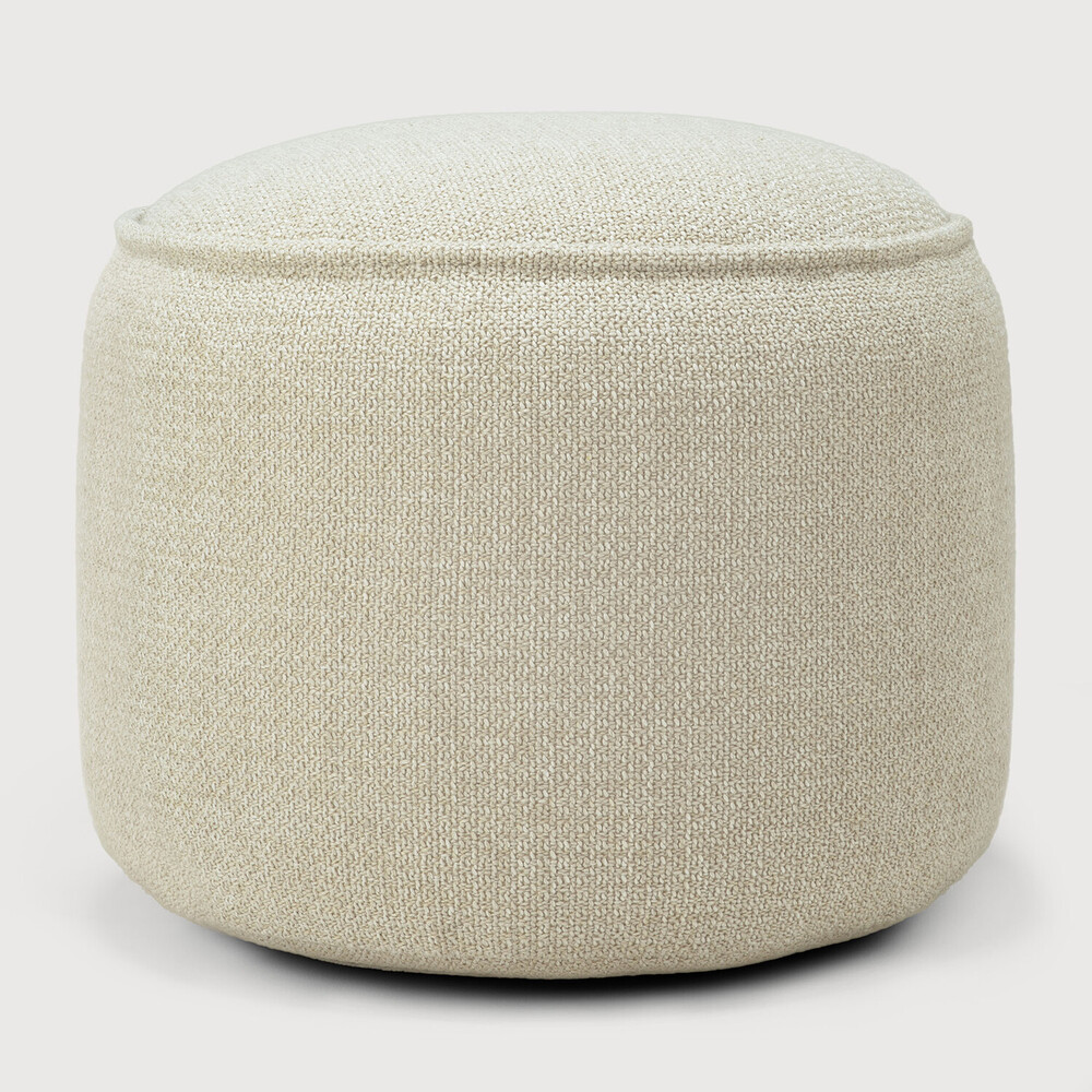 Outdoor pouf beige