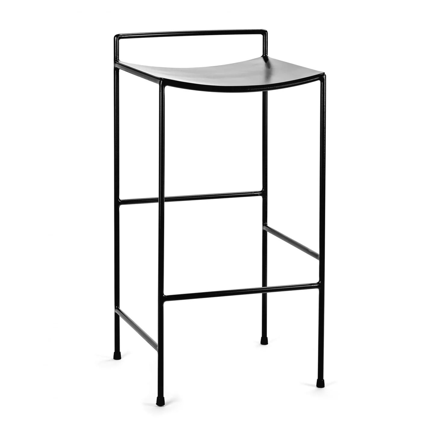 Counter stool black iron