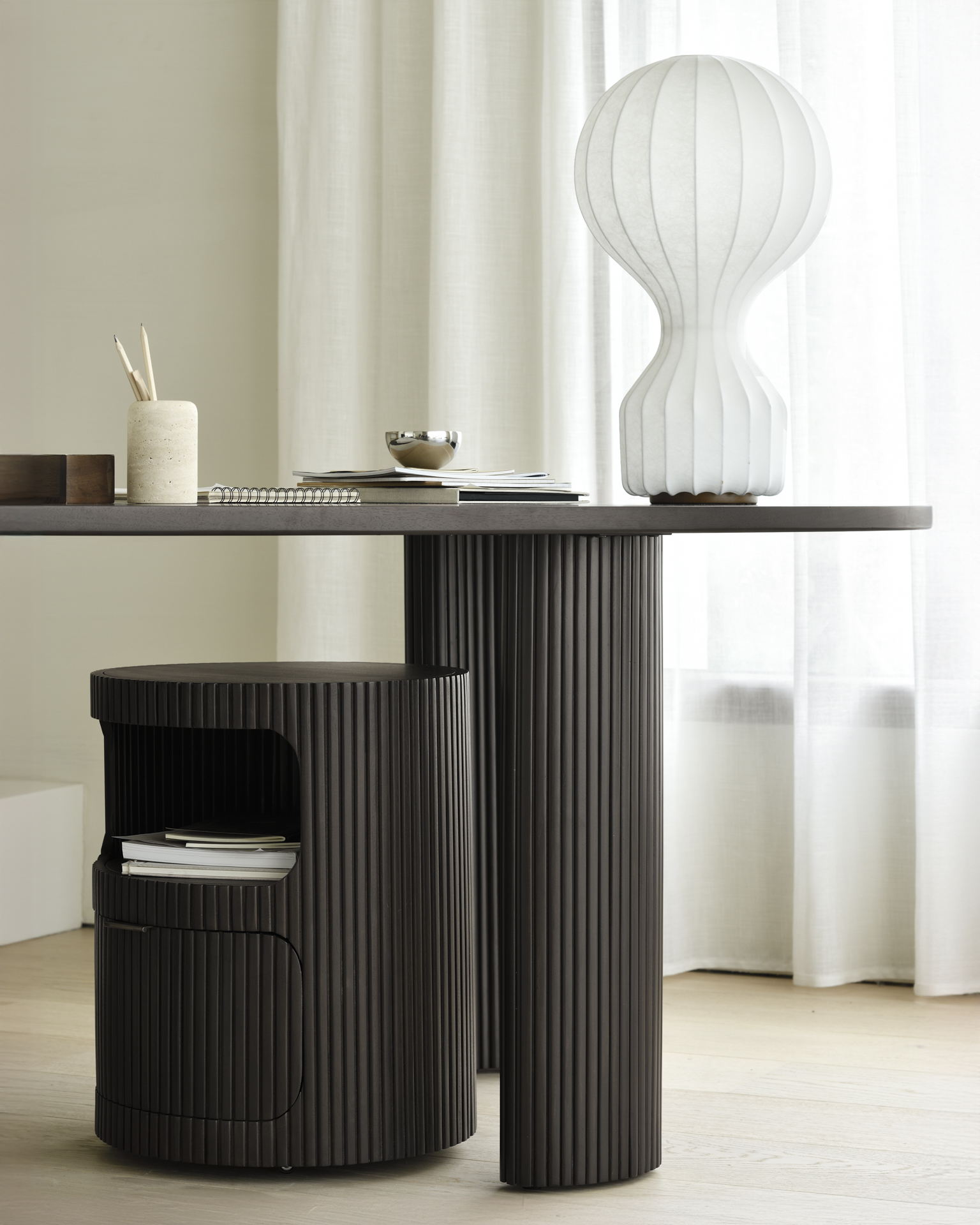 Drawer unit dark brown mahogany