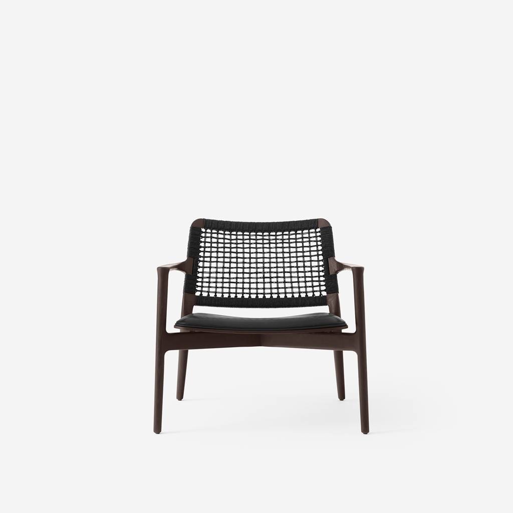 Lounge chair oak and leather