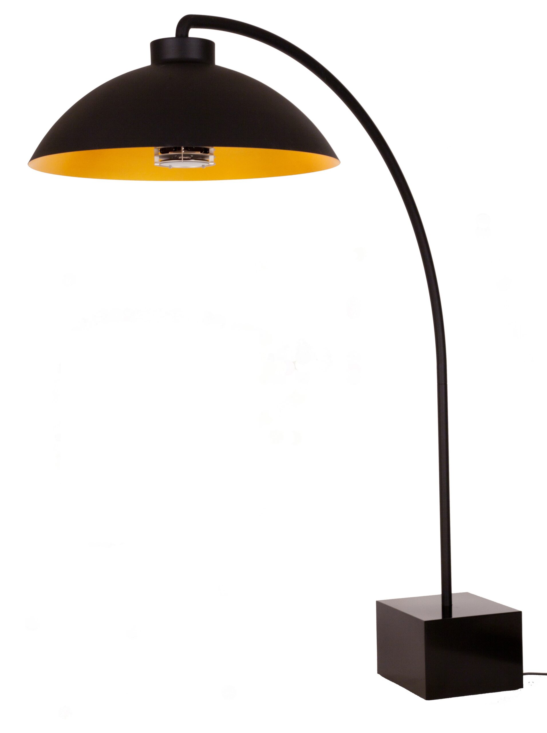Outdoor heated standing lamp