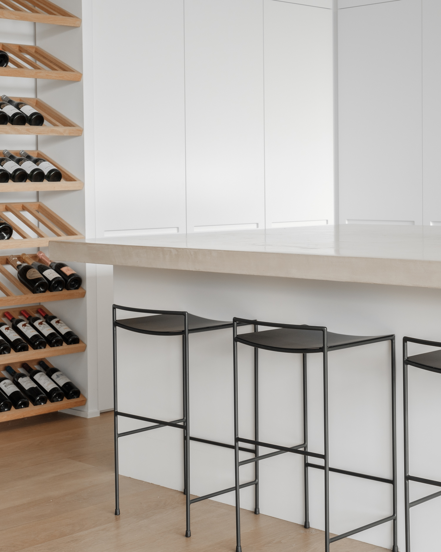 Counter stool black iron