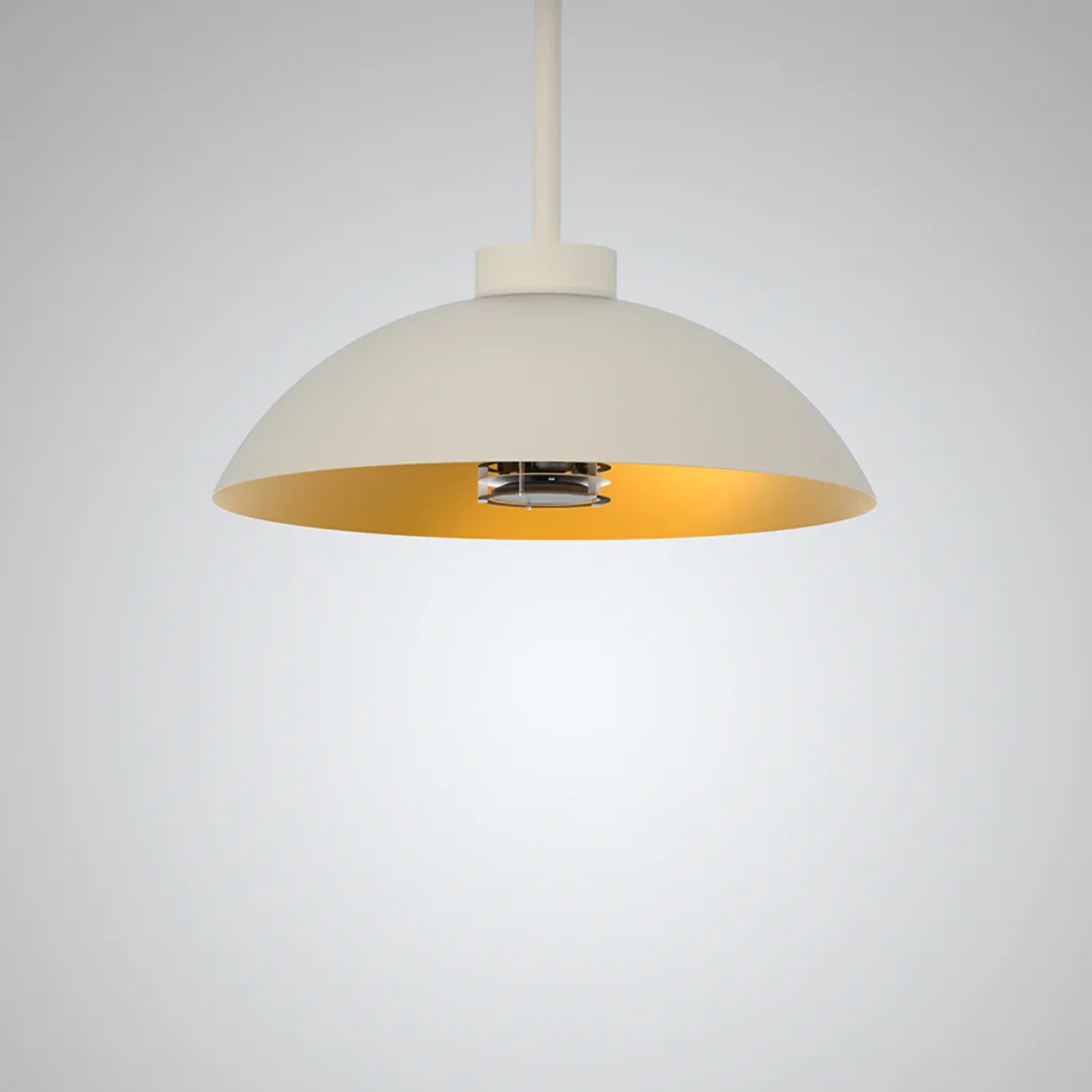 Outdoor heated hanging lamp