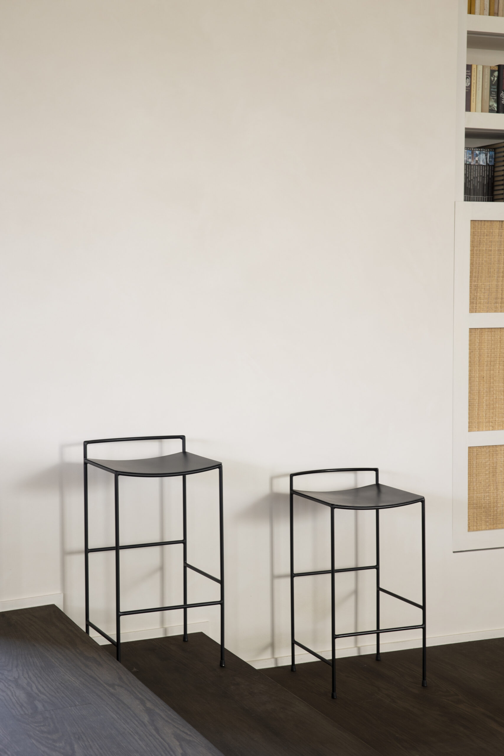Counter stool black iron