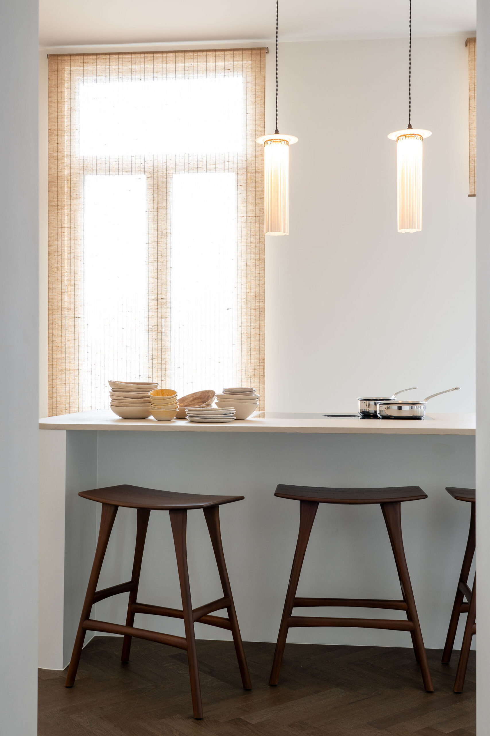 Counter stool teak