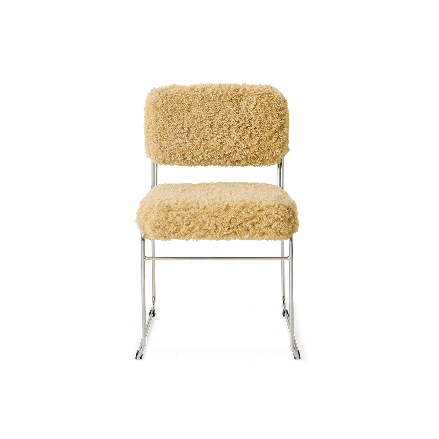 Dining chair brown teddy