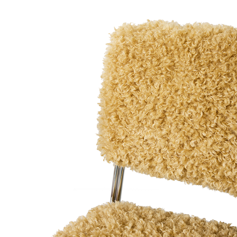 Dining chair brown teddy