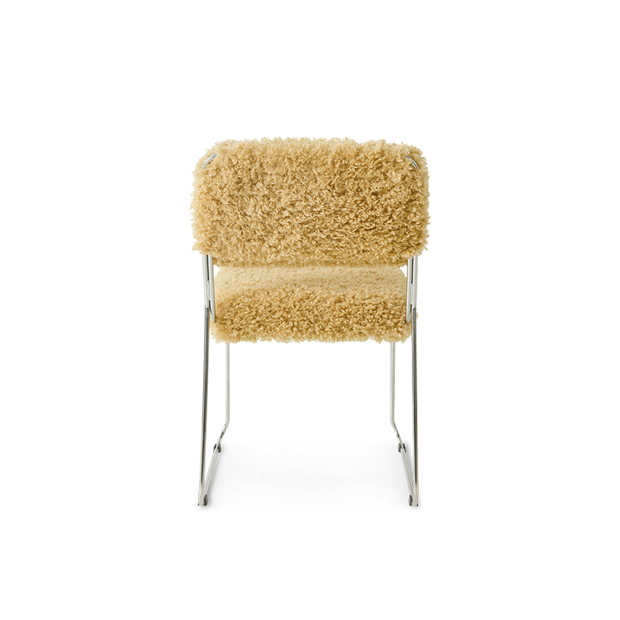 Dining chair brown teddy