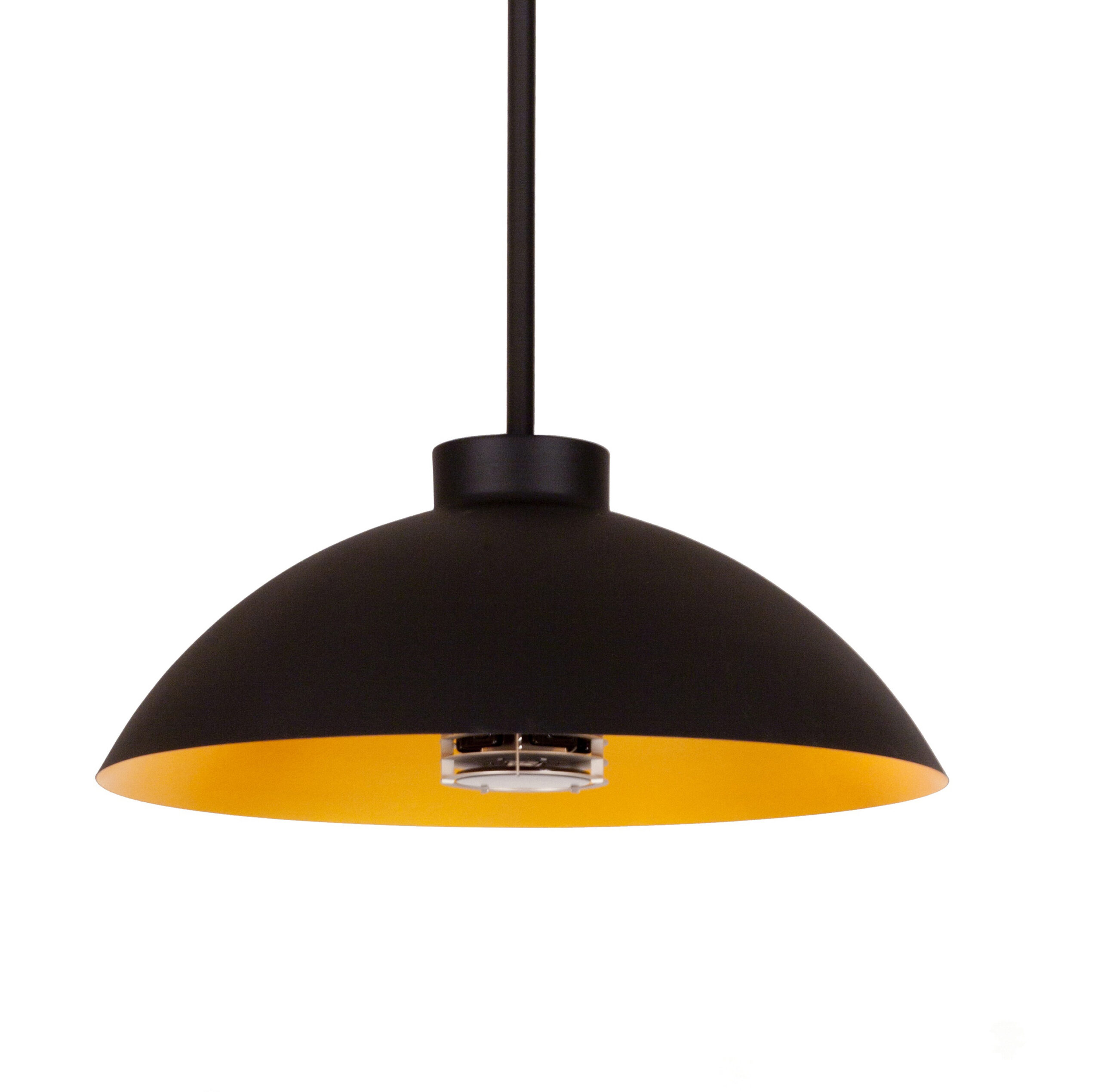 Outdoor heated hanging lamp