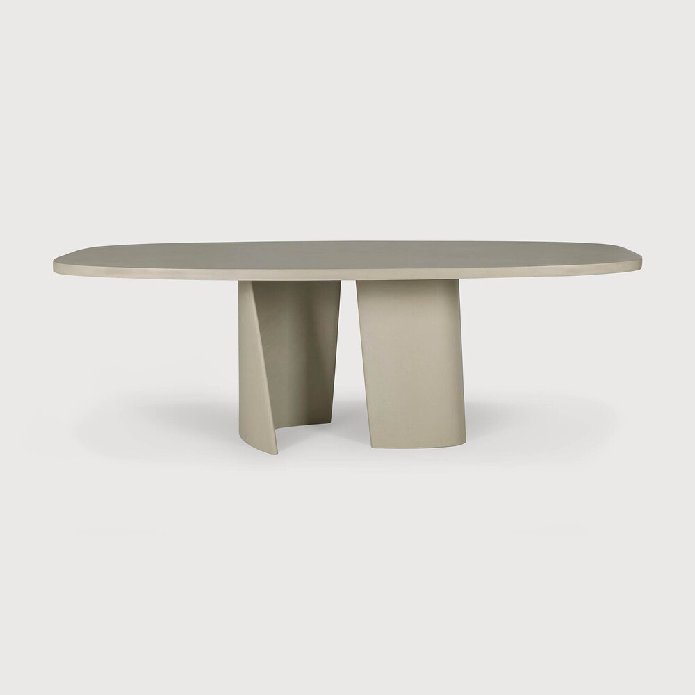 Outdoor dining table concrete