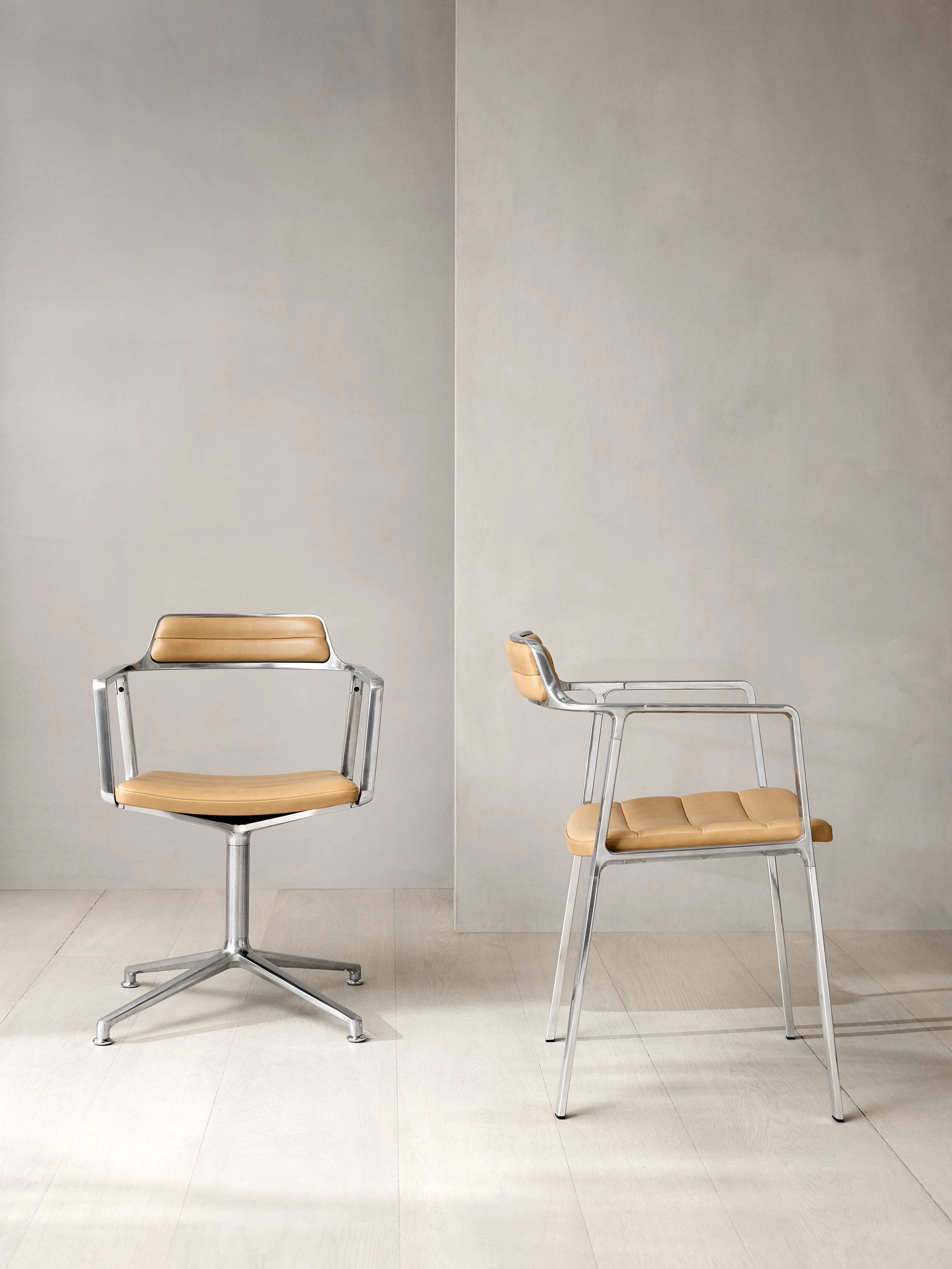 Leather dining chair