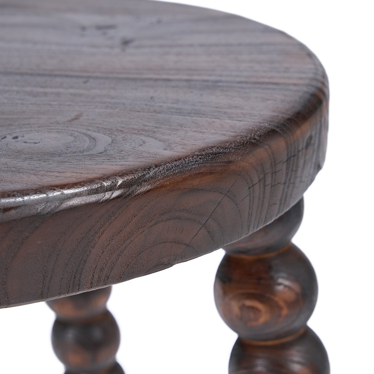 Stool dark walnut