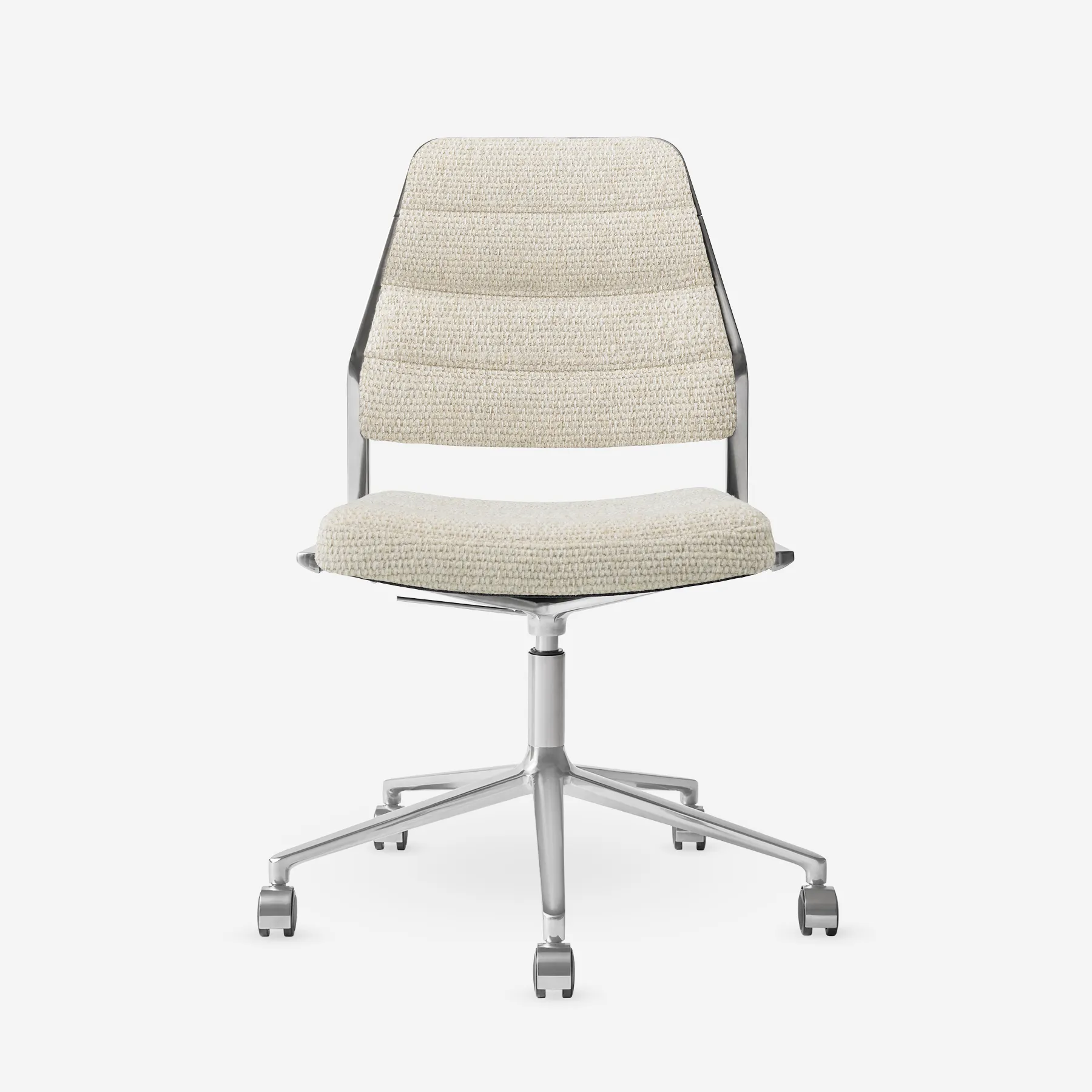 Desk chair without armrest