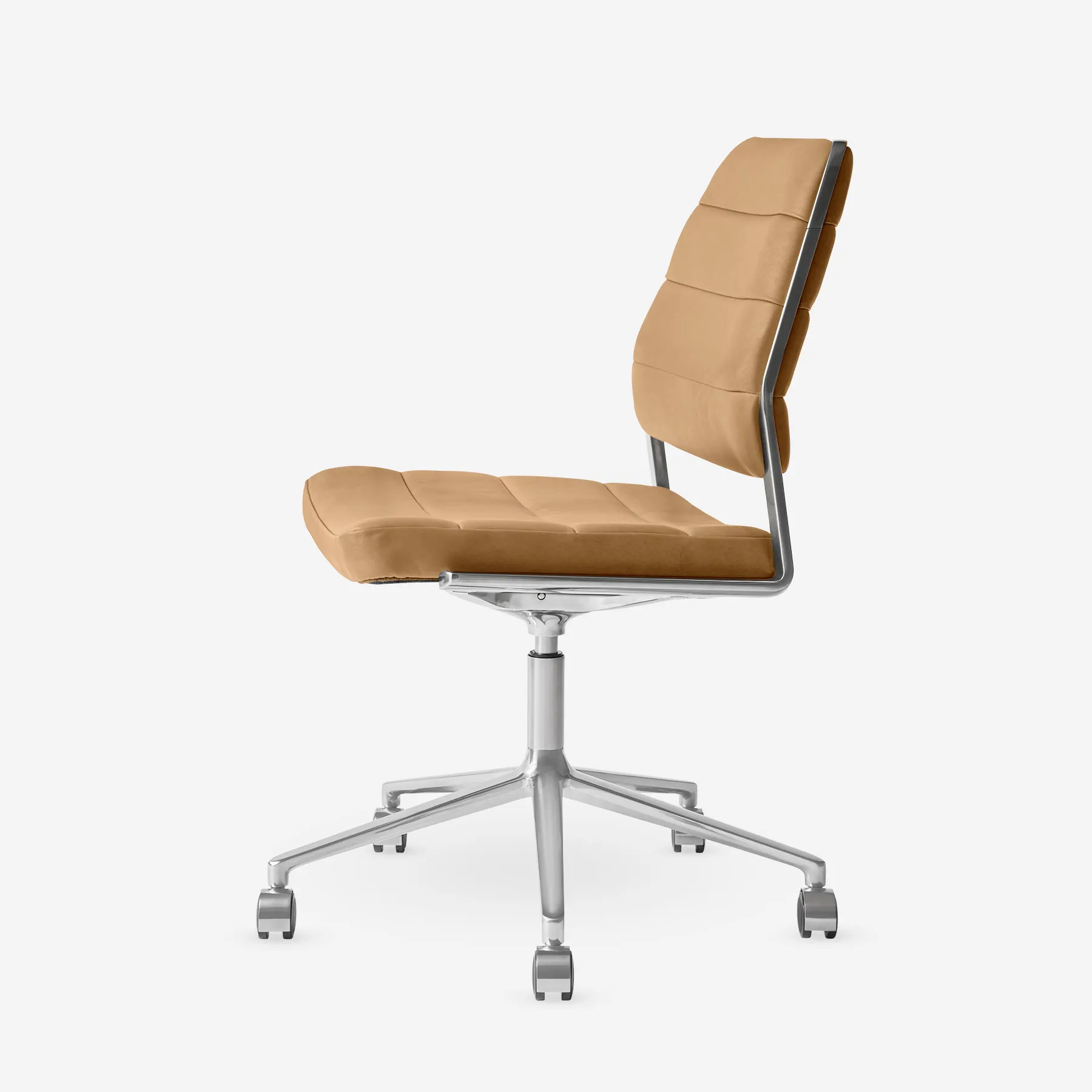 Desk chair without armrest