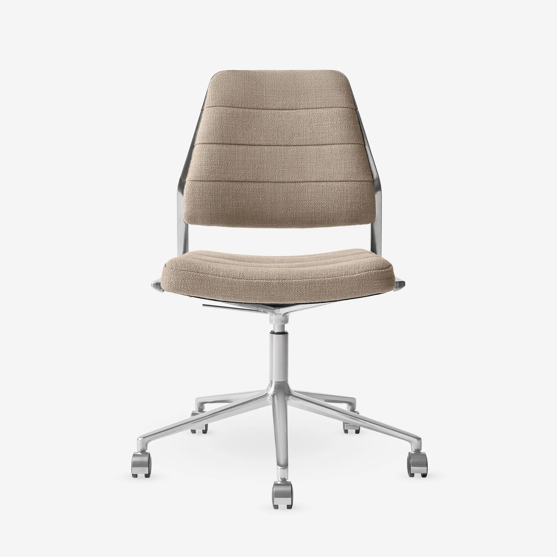 Desk chair without armrest