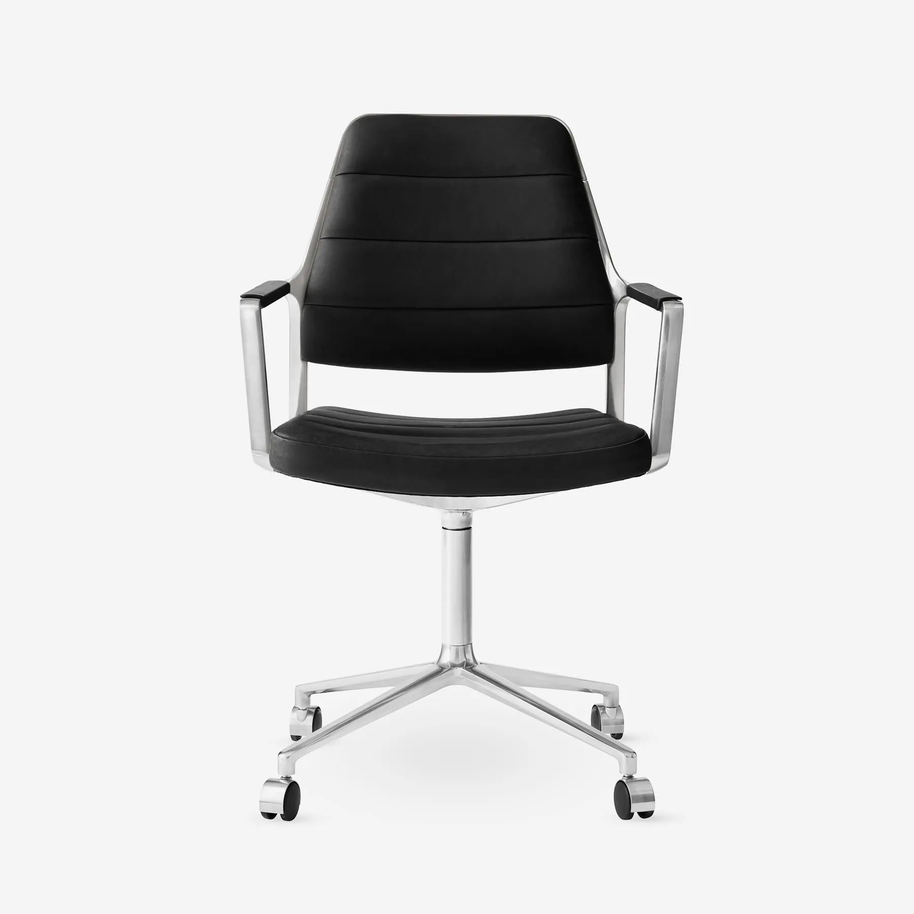 Desk chair with armrest