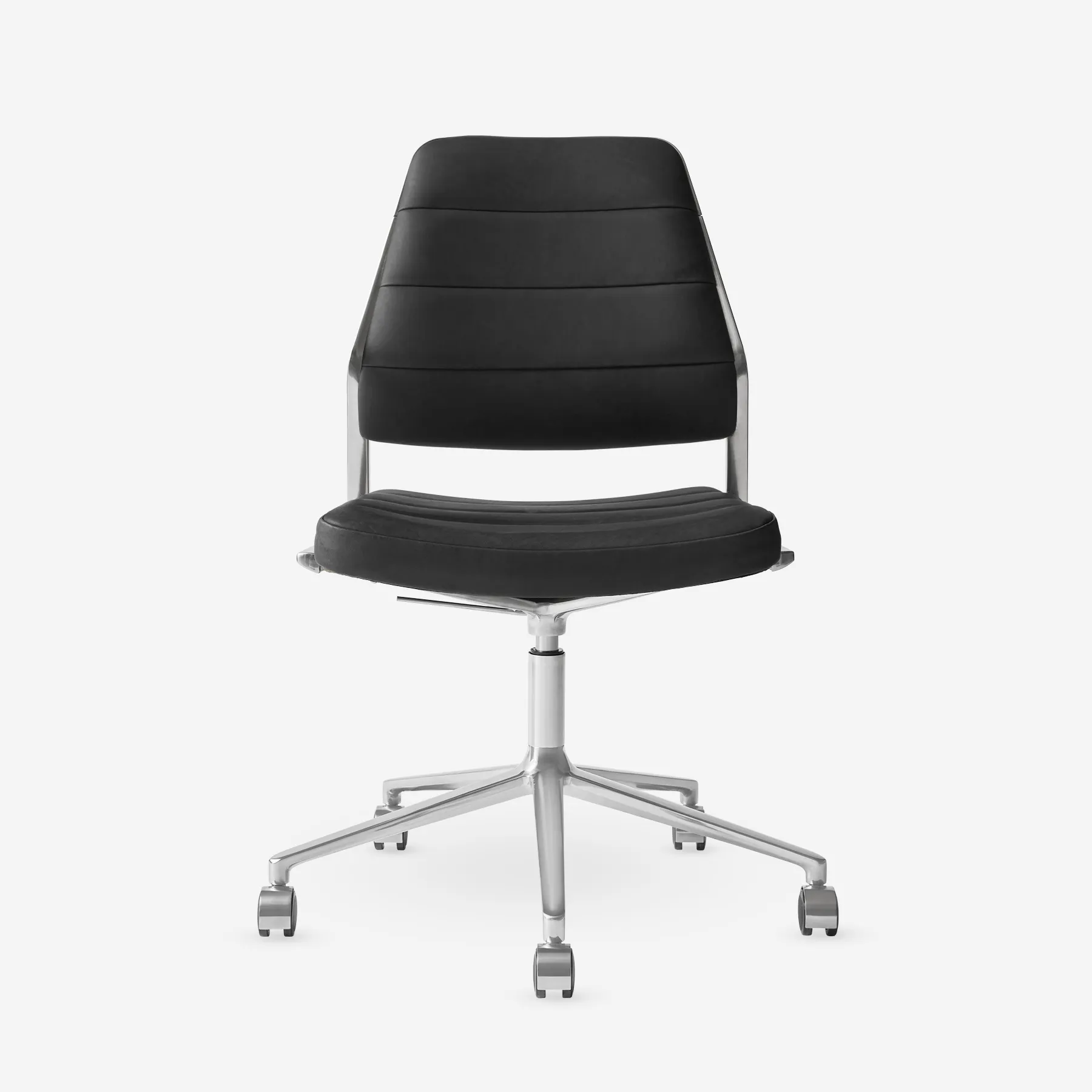 Desk chair without armrest