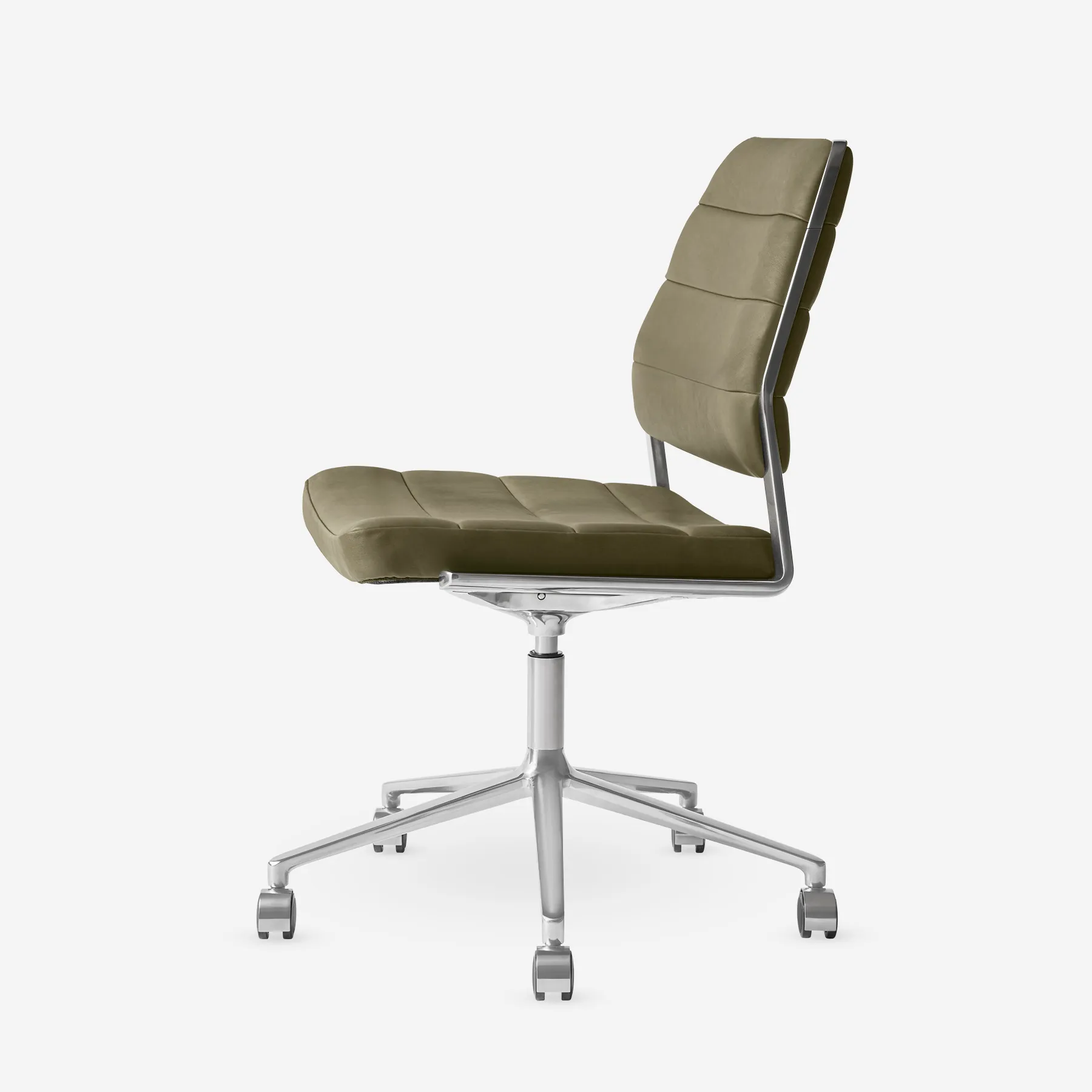 Desk chair without armrest